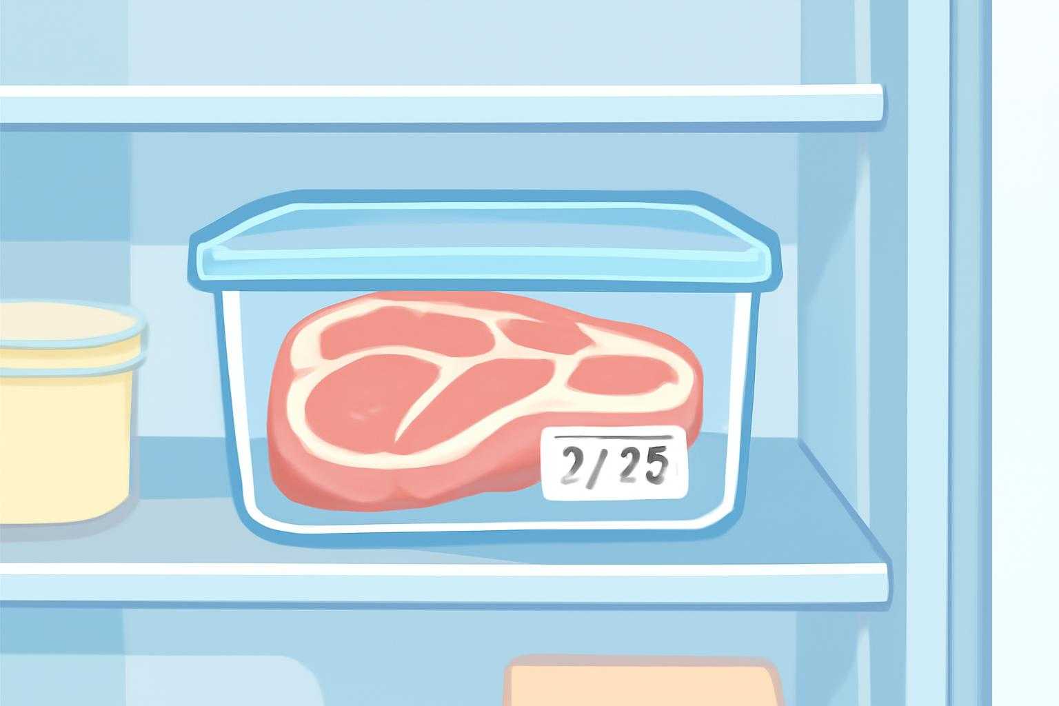 解凍した豚肉を冷蔵庫に保管する正しい方法
